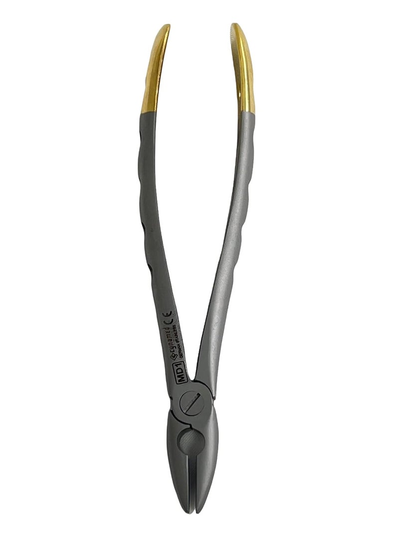 artlab Premium German Dental Extracting Extraction Forceps with Serrated Jaws Used to Extract Upper Lower Right Left 1st 2nd Molars from The Alveolar Bone Dental Instruments (Extracting FORCEP #MD1) - Image 5